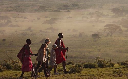 Cultural walk in Amboseli National Park.