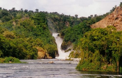 powerful water falls Murchison Falls National Park